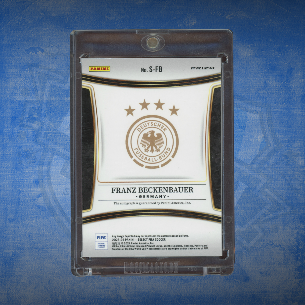 2023/24 Panini Fifa Select Franz Beckenbauer Auto Red Prizm