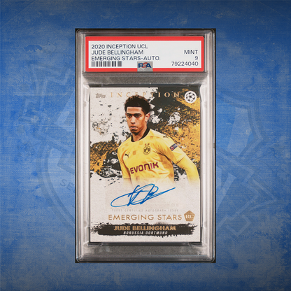 2020/21 Topps UCL Inception Jude Bellingham Auto RC PSA 9
