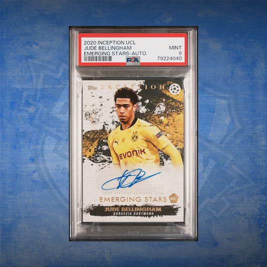2020/21 Topps UCL Inception Jude Bellingham Auto RC PSA 9