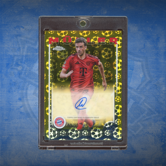2024/25 Topps UCC Chrome Thomas Müller 15/50 Auto Gold