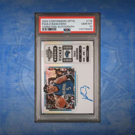 2022/23 Panini Contenders Basketball Paolo Banchero RC Auto PSA 10 Rookie Ticket